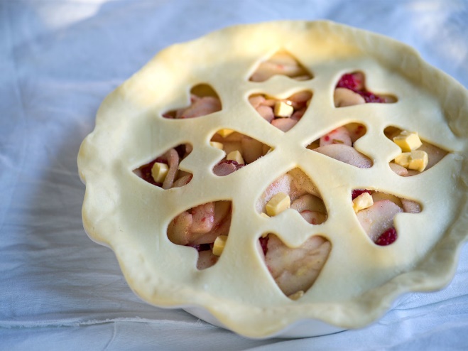 Love heart pie